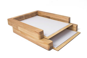 Paper tray, 2 stages, Desk organizer wood, Paper sorter, Desk tray wood, Paper storage, Paper storage desk, Paper sorter, File organizer by PromiDesign