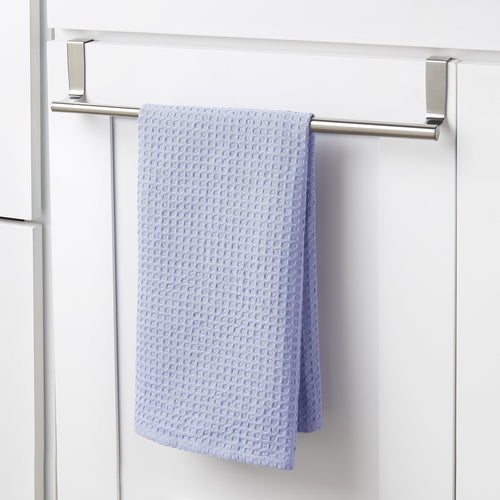 YouCopia Over the Cabinet Door Expandable Towel Bar, Stainless Steel